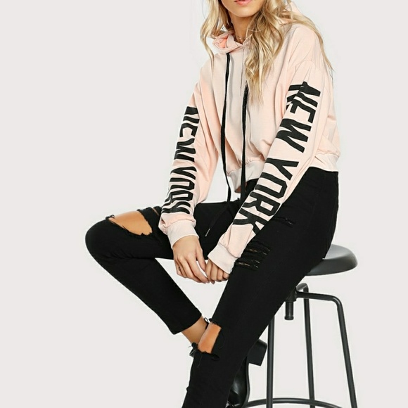 ⬇️VIVA | New York Print Sleeve Hoodie - Picture 5 of 5